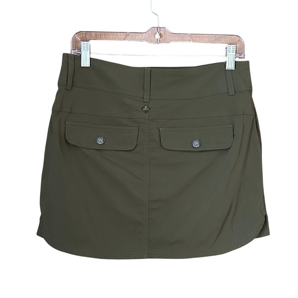 Prana Britten Skort Olive Army Green Gorpcore Sporty - Picture 3 of 9